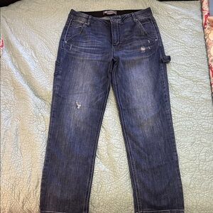 Democracy Distressed Blue Boyfriend Jeans